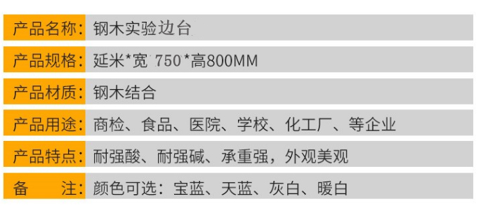 鋼木實(shí)驗(yàn)臺邊臺